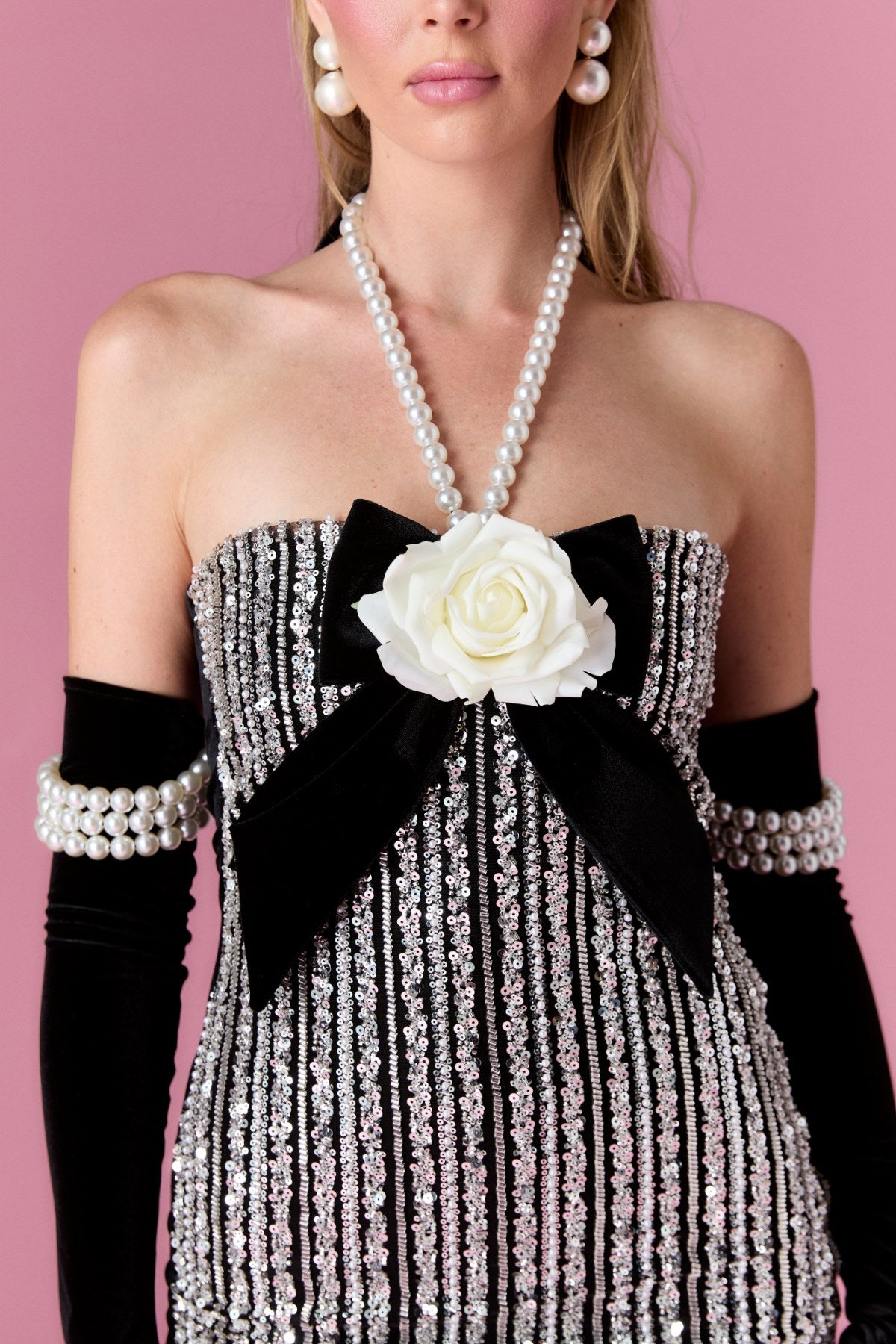 Vivienne Rose Mini Dress Elbise - ÇOK RENKLİ - Nur Karaata