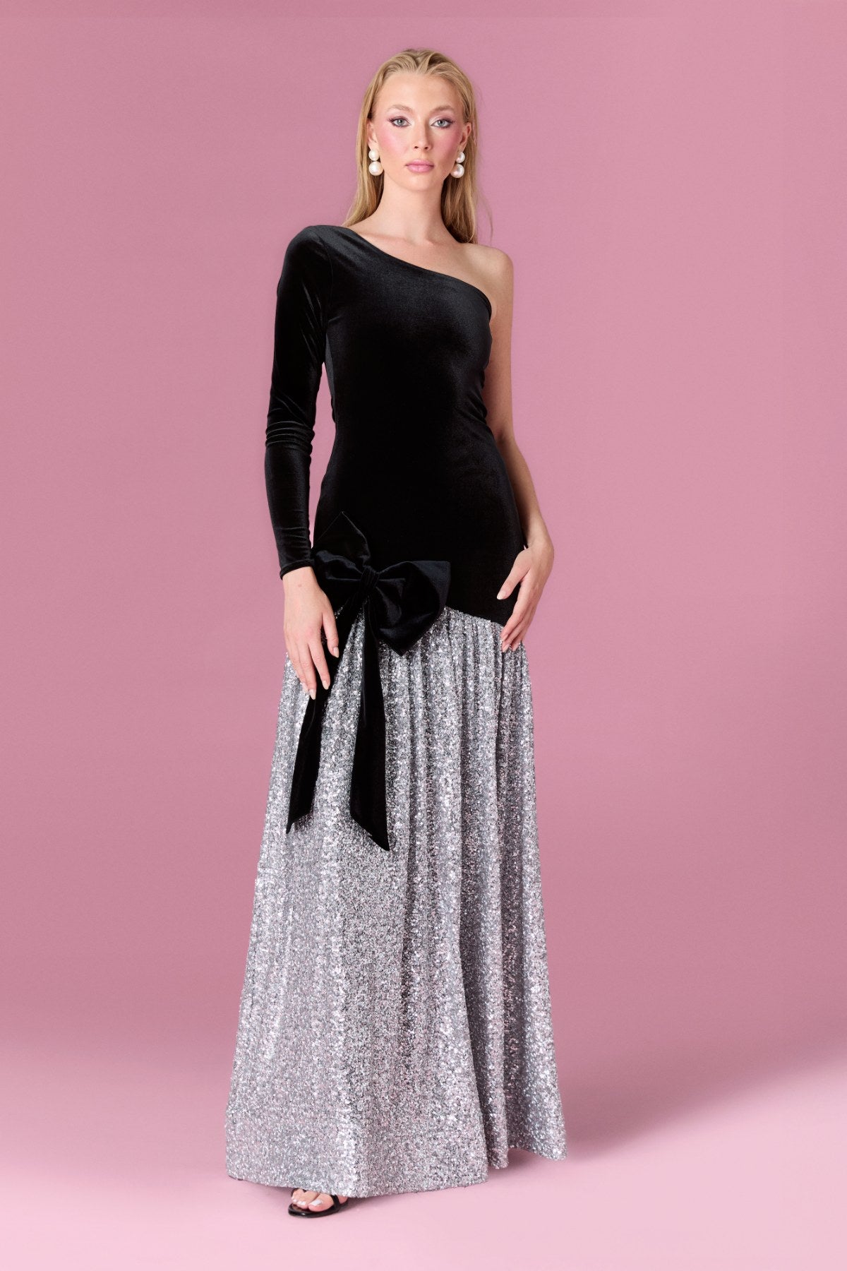 Sabrina Gown Elbise - ÇOK RENKLİ - Nur Karaata