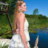 Raffled Lace Dress