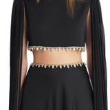 Maribella Bluz & Mila Maxi Etek Siyah Takım