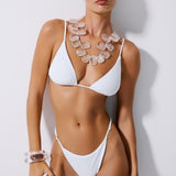 Coral Beyaz Bikini Üstü