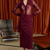 Carmesi Burgundy Blouse - Bordo - Görsel 4