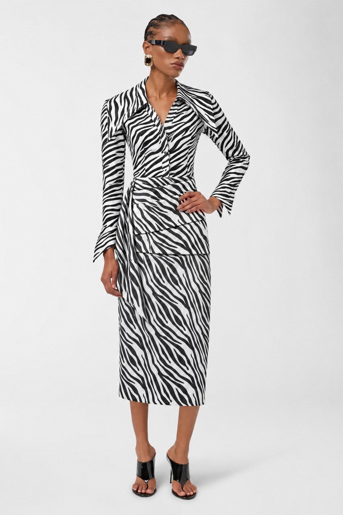 Cebra Blouse - Zebra - Görsel 4