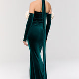 Versailles Rose Green Gown Elbise