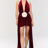 The Heiress Burgundy Elbise