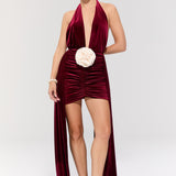 The Heiress Burgundy Elbise