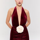 The Heiress Burgundy Elbise