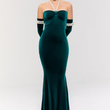Dynasty Necklace Gown Elbise