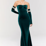 Dynasty Necklace Gown Elbise