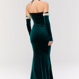 Dynasty Necklace Gown Elbise