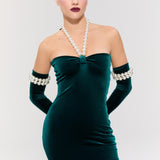 Dynasty Necklace Gown Elbise