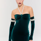 Dynasty Necklace Gown Elbise