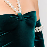 Dynasty Necklace Gown Elbise