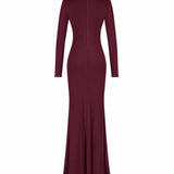 Agnes Burgundy Dress