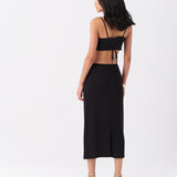 Bella Midi Elbise in Black