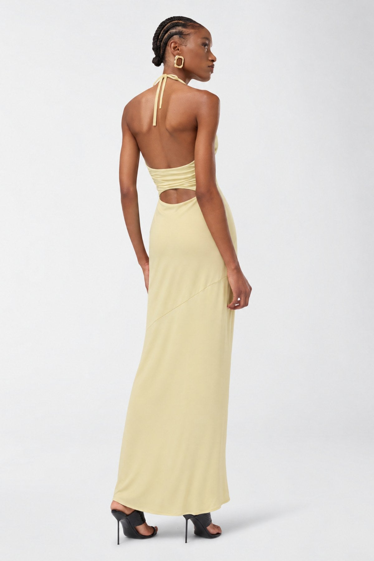 Calista Butter Yellow Dress - Sarı - Görsel 4