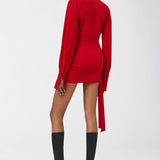 Calista Red Dress - Kırmızı - Görsel 2
