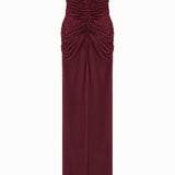 Celestia Burgundy Dress