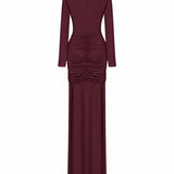 Como Burgundy Dress