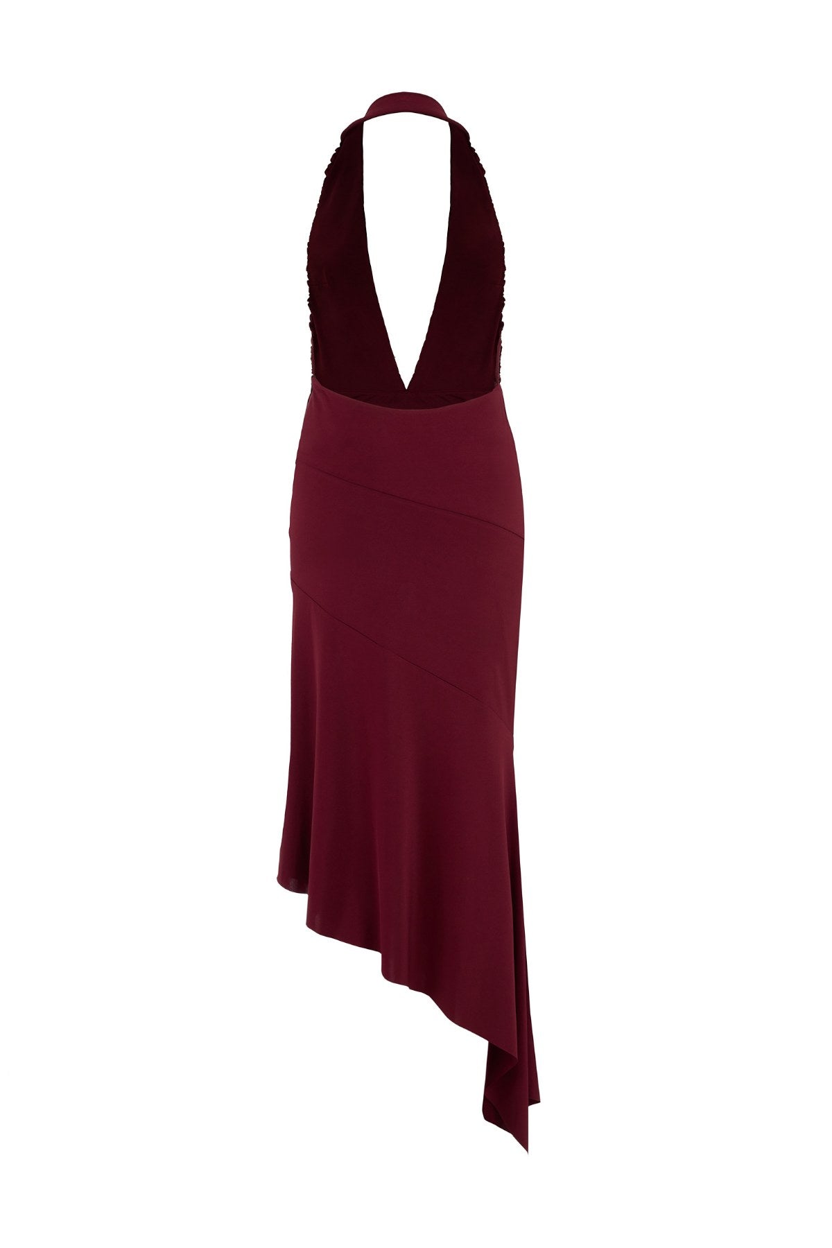 Fuergo Burgundy Dress - Bordo - Görsel 2