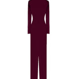 Gildea Long Sleeve Burgundy Dress