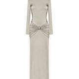 Gildea Long Sleeve Sand Beige Dress