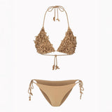 Flora Bej Bikini Set