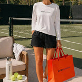 Marisa Pleated Tennis Shorts – Black Body London