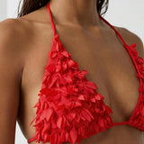 Flora Kırmızı Bikini Set