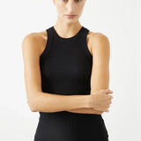 Rivington Ribbed Tank – Black Body London