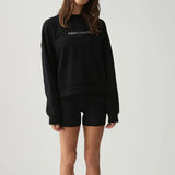 Elevated Cropped Crew – Black Body London