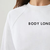 Elevated Cropped Crew – White Body London