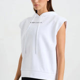 Sleeveless Hoodie – White Body London