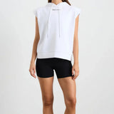 Sleeveless Hoodie – White Body London