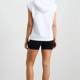 Sleeveless Hoodie – White Body London