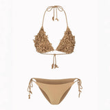 Flora Bej Bikini Set