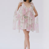 Lilia Pink Floral Elbise