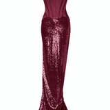 Luiza Burgundy Gown