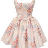 Misty Floral Elbise
