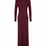 Sandra Burgundy Dress