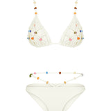 Sunset Bird Bikini Beyaz