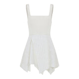 Vera White Sequin Dress - Beyaz