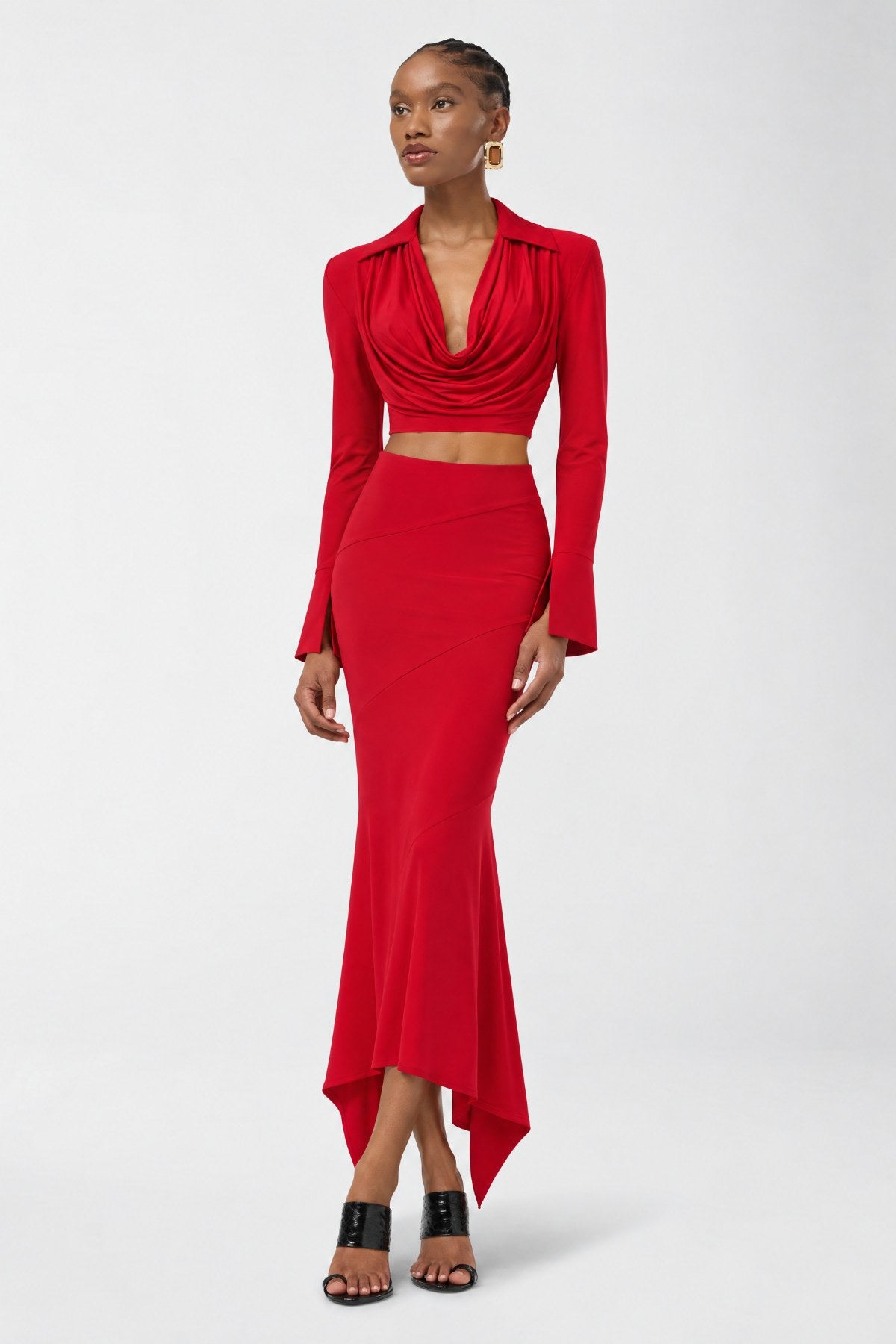 Viento Skirt Set - Kırmızı