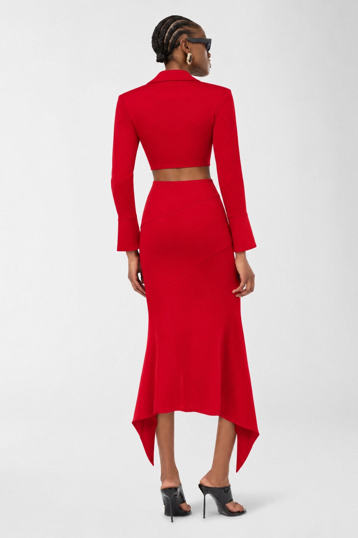 Viento Skirt Set - Kırmızı - Görsel 2