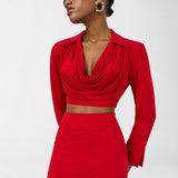 Viento Skirt Set - Kırmızı - Görsel 3
