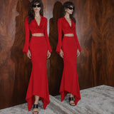 Viento Skirt Set - Kırmızı - Görsel 4