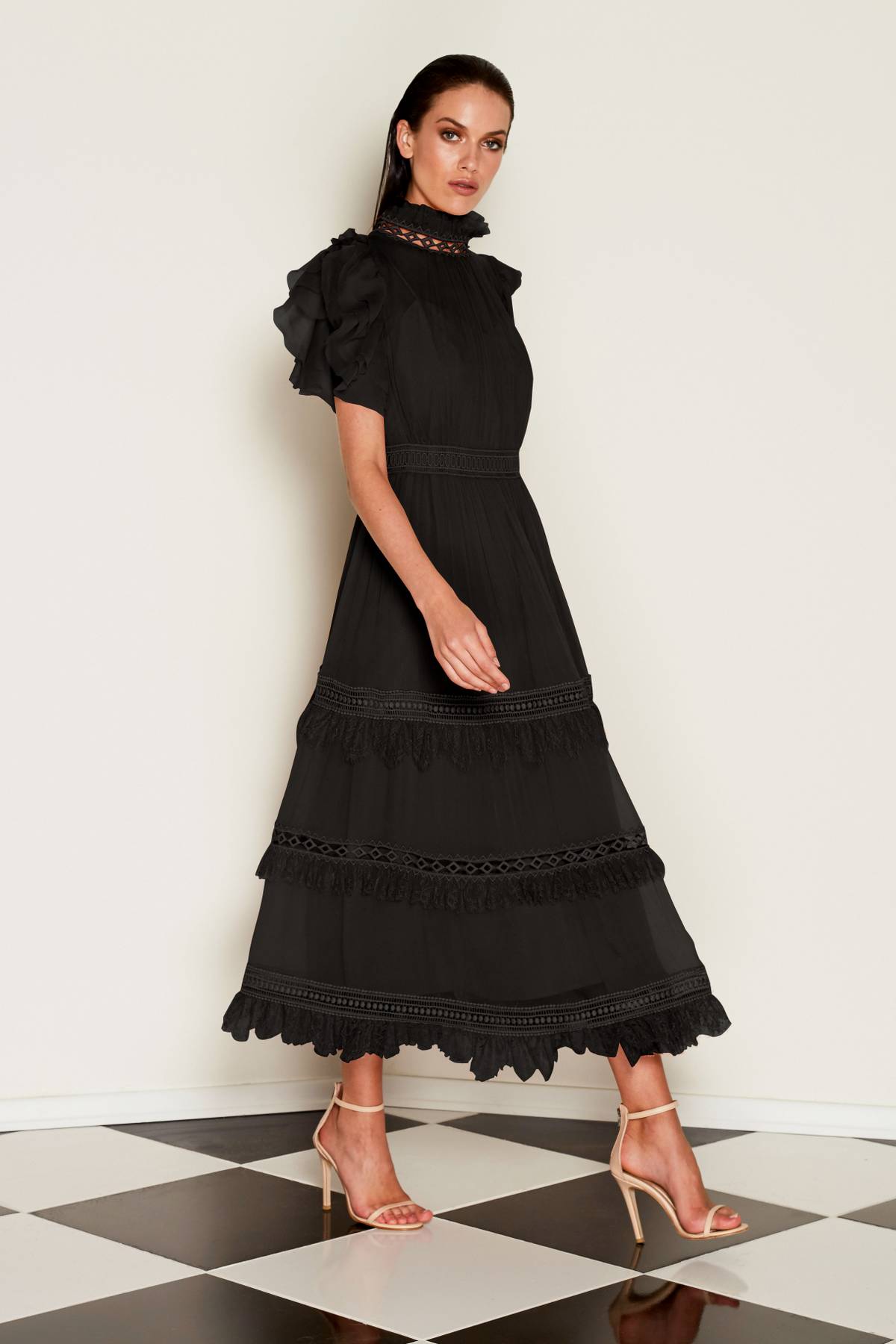Stella Gown Midi Elbise